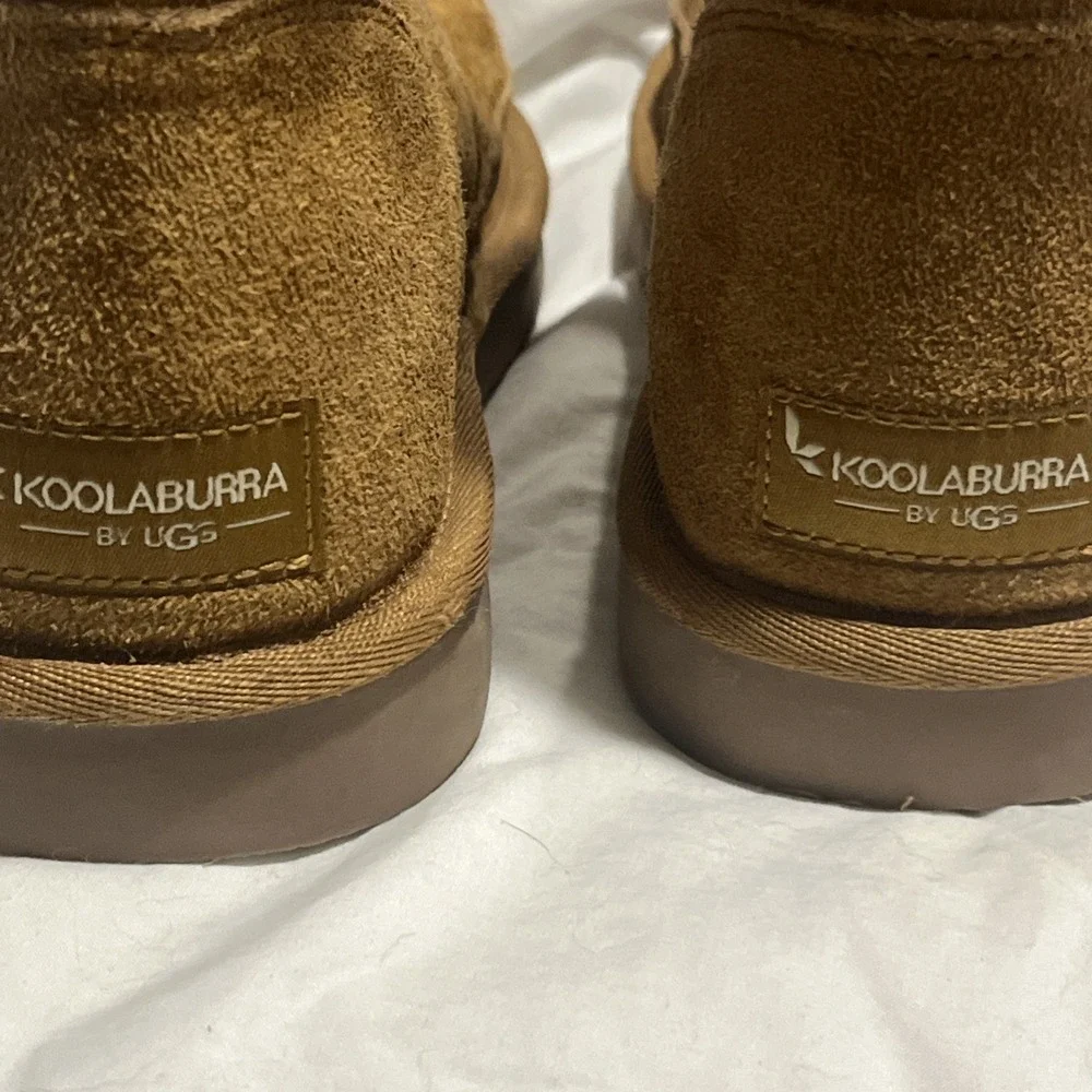 Koolaburra by UGGS kids KOOLA SHORT Fashion Boots - Chestnut, US Size 4 EU36